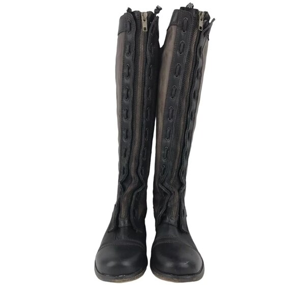 Aldo Womens Brown Round Toe Zipper Knee High Riding Style Boots Size US‎ 8.5 - Picture 3 of 10